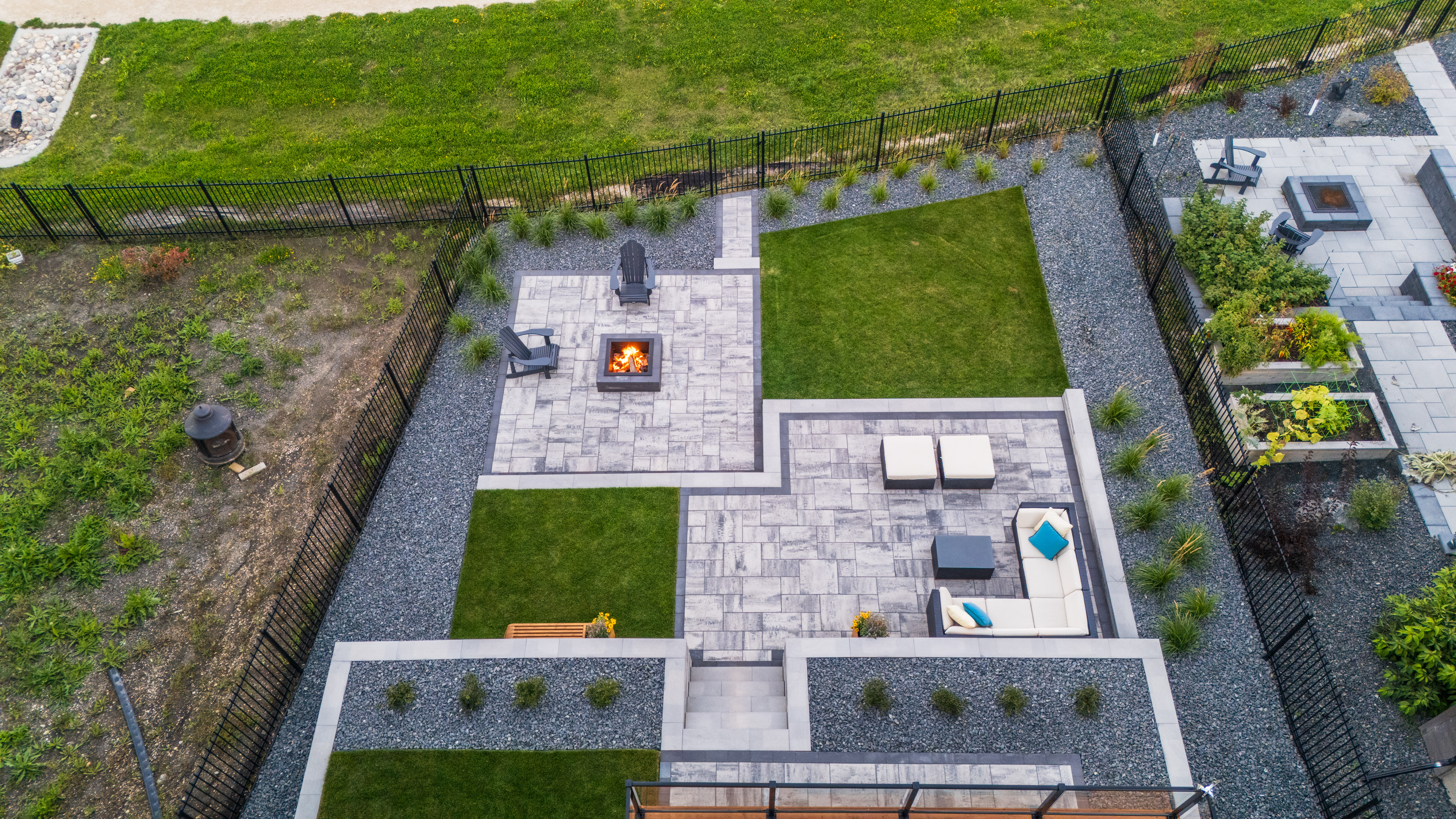 Completed paver patio and outdoor project in Southeast Michigan